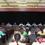 Yanling County hielt den Schulleiter für das kollektive Interview über die Hauptverantwortung der Lebensmittelsicherheit um